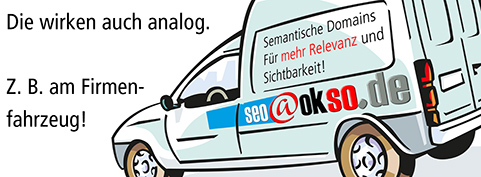 domain als fahrzeugbeschriftung